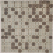 Storm Grey Blend with grey glass tiles